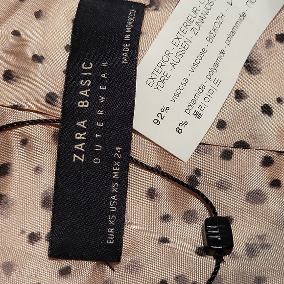 Zara Soft Lightweight Textured Coat Peacoat / Sz XS / Dull salmon / pinkish - Picture 11 of 17